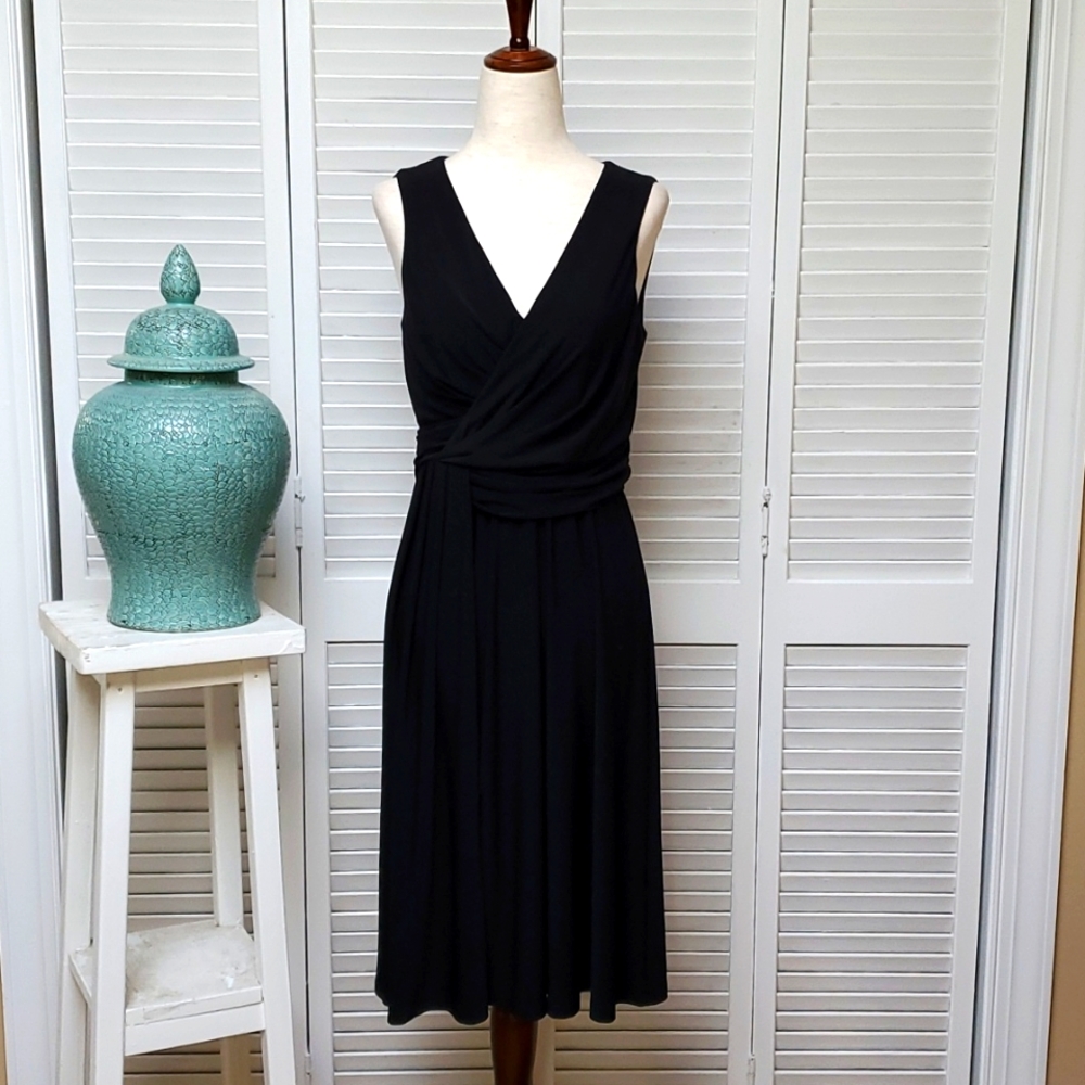 NWT DKNY Sleevless Midi LBD